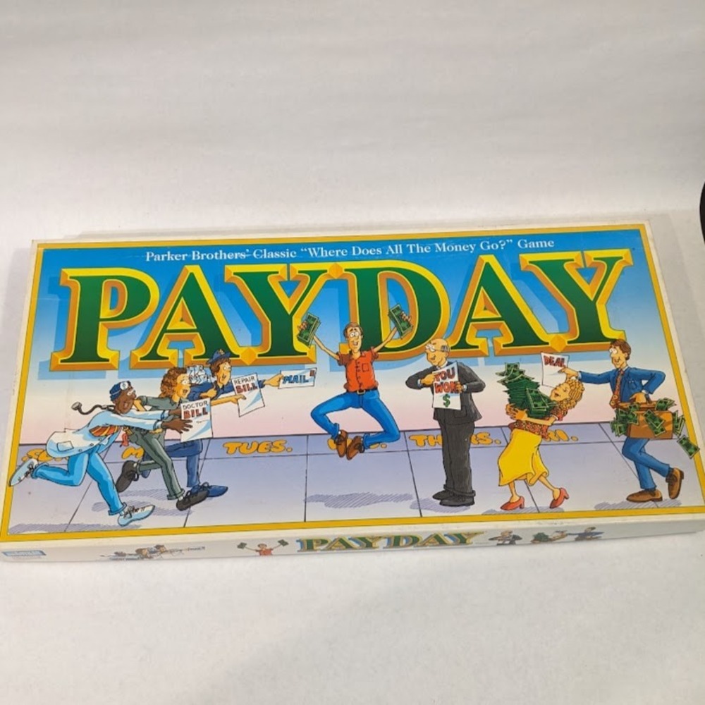 Vtg Parker Brothers Payday Board Game 1994 Vintage Family Money Management Game